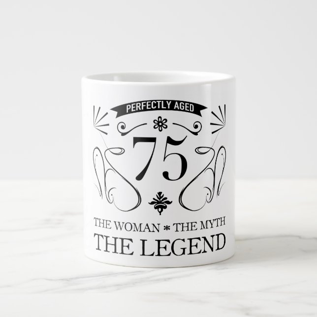 Grande Tasse 75e anniversaire pour les femmes (Devant)
