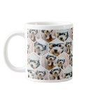 7 Photo Collage - motif hexagone funky