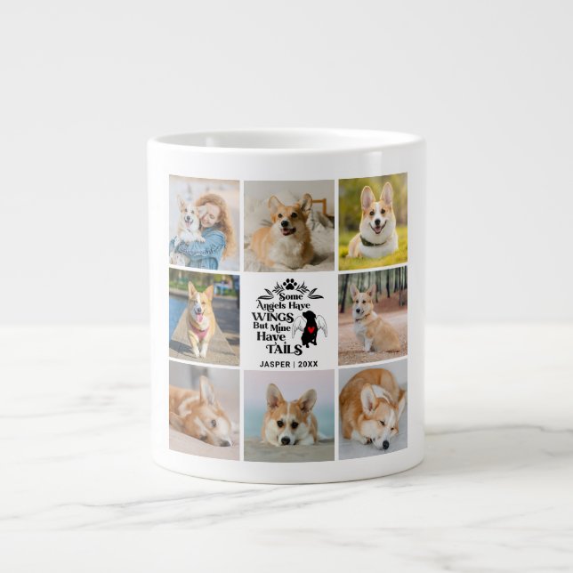 Grande Tasse 8 Photo Collage Animaux de compagnie Chien Perte S (Devant)