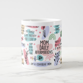 Grande Tasse À ma mère Affirmations quotidiennes Fête des mères