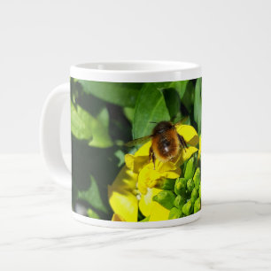 Grande Tasse Abeille sur Fleurs Jaunes