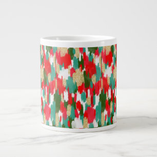 Grande Tasse Abstrait rouge et vert