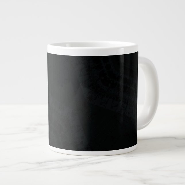 Grande Tasse Acceptation | Texture de saumon noir (Devant droit)