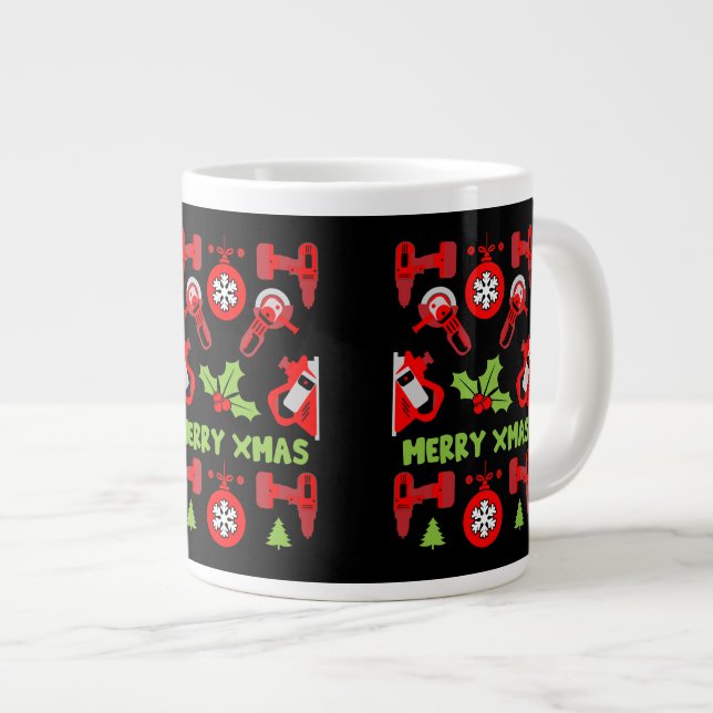 Grande Tasse Accueil Amélioration Cadeaux de Noël (Devant droit)