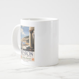 Grande Tasse Affiche de négligence de chemin de fer de côte de