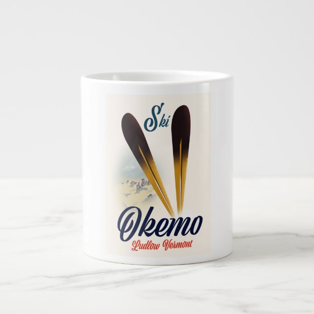 Grande Tasse Affiche de ski Okemo Ludlow Vermont (Devant)
