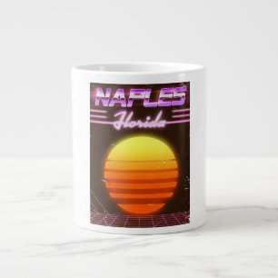 Grande Tasse Affiche de voyage à Naples Floride années 80