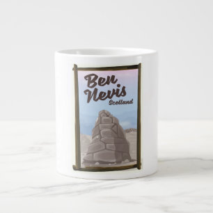 Grande Tasse Affiche de voyage Ben Nevis Écosse