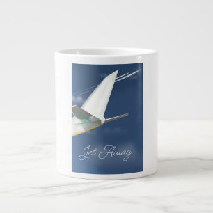 Grande Tasse Affiche de voyage Jet Away.
