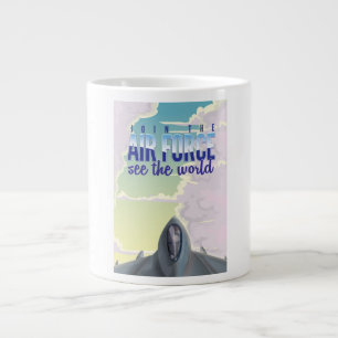 Grande Tasse Affiche Rejoignez l'armée de l'air.