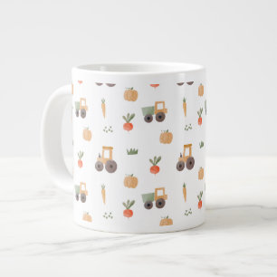 Grande Tasse Agritourisme jardin aquarelle Motif amusant