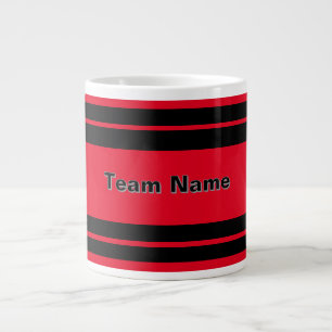 Grande Tasse Ajouter Un Nom D'Équipe Couleurs D'Équipe Sport Ro