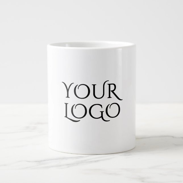 Grande Tasse ajouter votre logo en blanc (Devant)