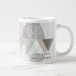 Grande Tasse Ajouter votre nom  Amuse II  Moderne géométrique