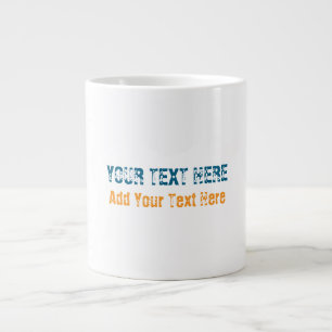 Grande Tasse Ajouter votre propre texte Slogan minimaliste mode