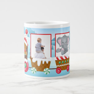 Grande Tasse Ajoutez vos propres photos Train de Noël Cadeau de