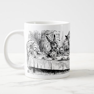 Grande Tasse Alice au pays des merveilles vintage, scène de thé