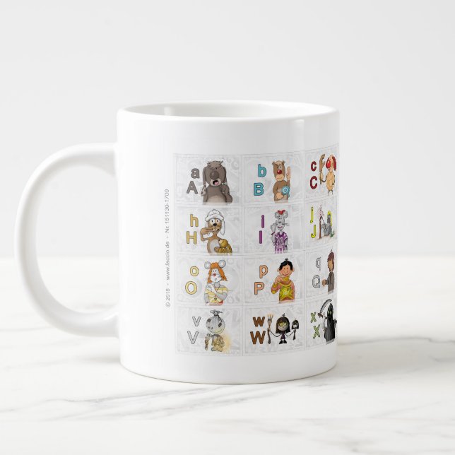 Grande Tasse Alphabet 2 allemand (Gauche)