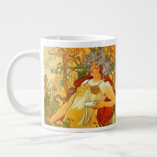 Grande Tasse Alphonse Mucha Art Nouveau Automne