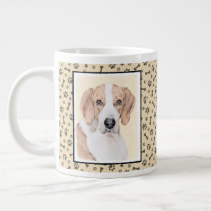 Grande Tasse American Foxhound Painting - Joli art original chi