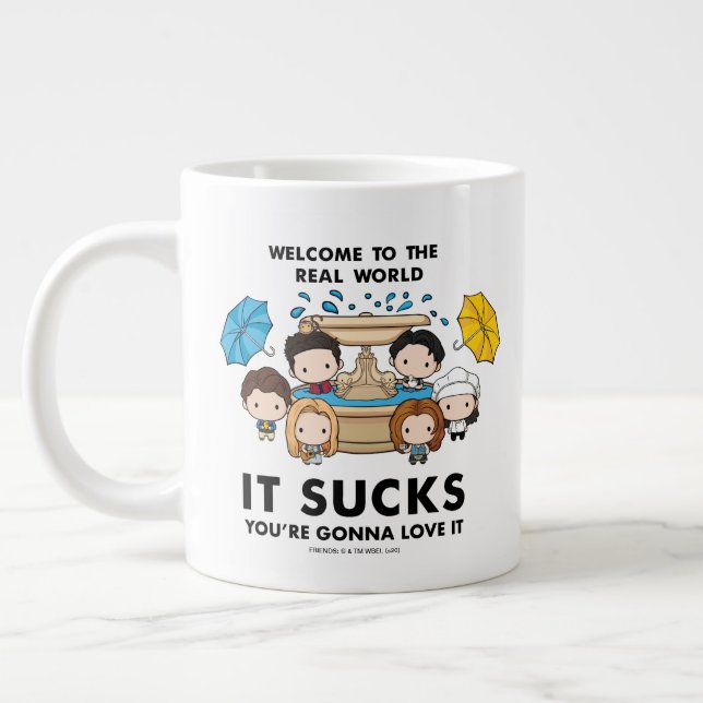 Grande Tasse AMIS™ | Bienvenue dans le monde réel Chibi (Gauche)