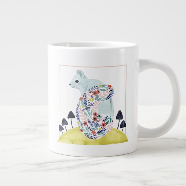 Grande Tasse Amis de Clementine | Écureuil d'art populaire (Droite)