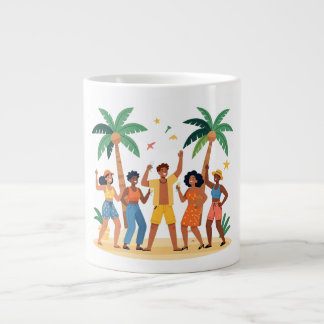Grande Tasse Amis de la fête tropicale de plage Célébration d'é