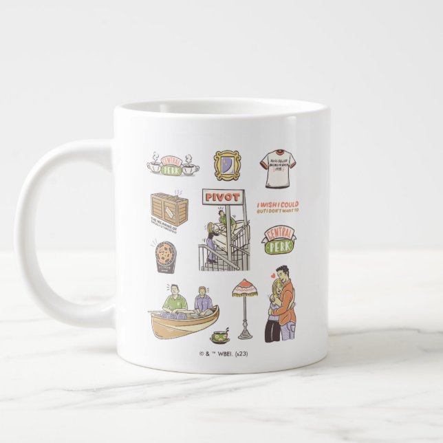 Grande Tasse AMIS™ | Icônes de dessin (Gauche)