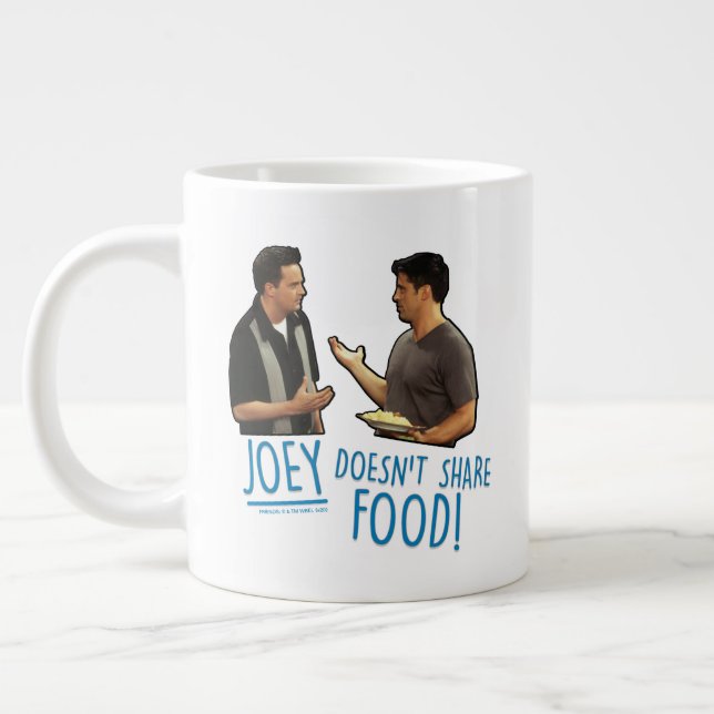 Grande Tasse AMIS™ | Joey ne partage pas de nourriture ! (Gauche)