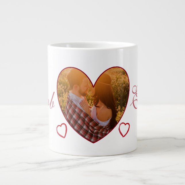 Grande Tasse amoureux design cadeau personnalisé spécial pour l (Devant)
