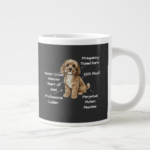 Grande Tasse Amusante Anatomie Mignonne d'un Amoureux de Chien 