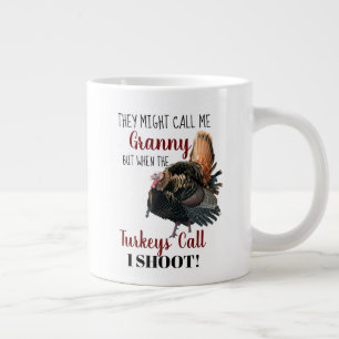 Grande Tasse Amusante Grand-mère en chasse à la viande sauvage