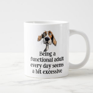 Grande Tasse Amusement Être Un Adulte Fonctionnel Chaque Jour C