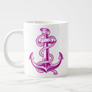 Grande Tasse Ancre marine (rose foncé violet)