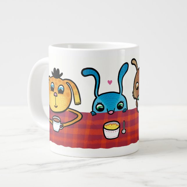 Grande Tasse Animals have tea, icecream, soup m.m. Jumbo Mugg (Devant gauche)