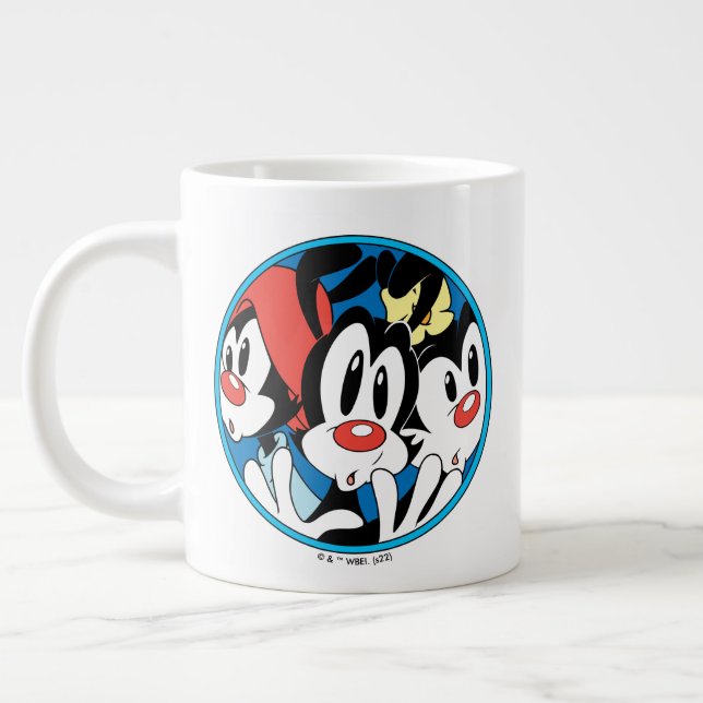 Grande Tasse Animaniacs | Warner Siblings Circle Graphic (Gauche)