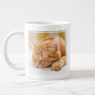 Grande Tasse Animaux de bébés cutest   Chat de gingembre dorman
