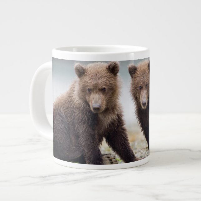 Grande Tasse Animaux de bébés cutest | Deux petits ours d'ours (Devant gauche)