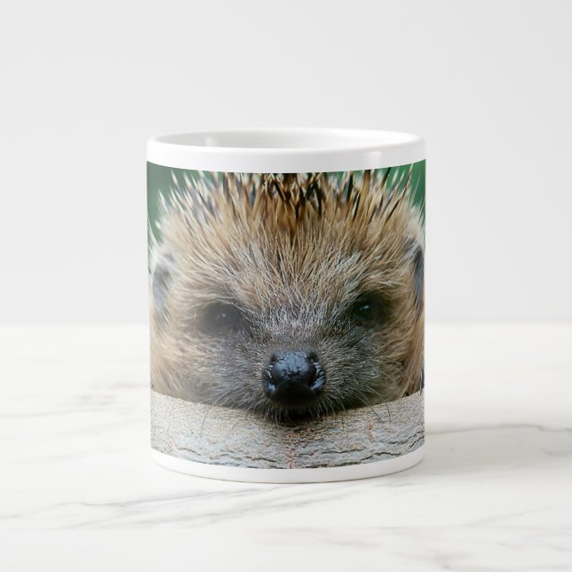 Grande Tasse Animaux de bébés cutest | Hedgehog Smile (Devant)