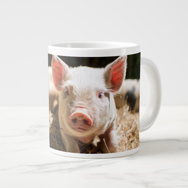 Grande Tasse Animaux de bébés cutest | Piglet bébé mignon (Devant droit)