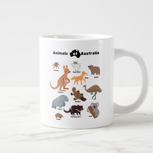 Grande Tasse Animaux de l'Australie faune australienne (Droite)