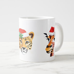 Grande Tasse Animaux sauvages de Safari Père Noël Costume de No