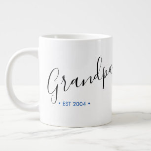 Grande Tasse Année de création personnalisée pour papi