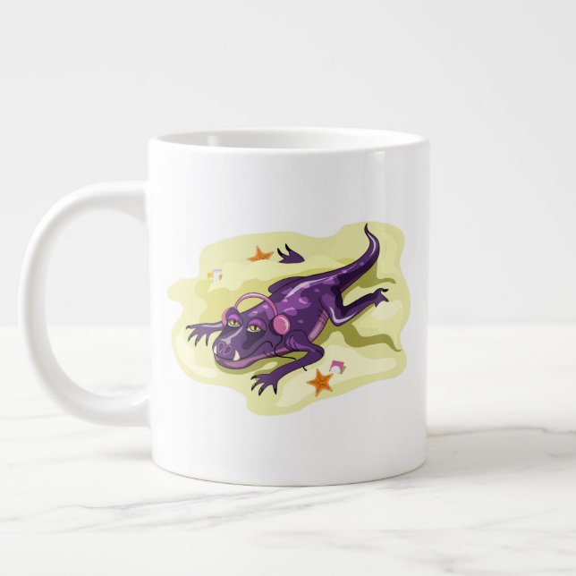 Grande Tasse Anteosaurus Bain De Soleil Avec Casque. (Gauche)