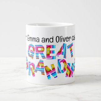 Grande Tasse Appelez-moi Grande grand-mère Crochet Lettres Noms