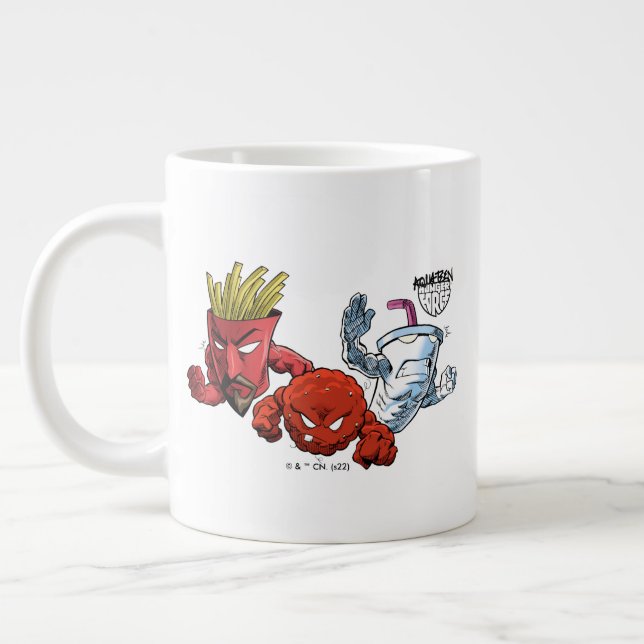Grande Tasse Aqua Ado Force de la faim Anime Graphisme (Gauche)