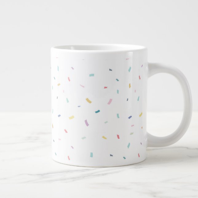 Grande Tasse Aquarelle douce Motif Confetti (Droite)