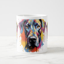 Aquarelle Rainbow Great Dane
