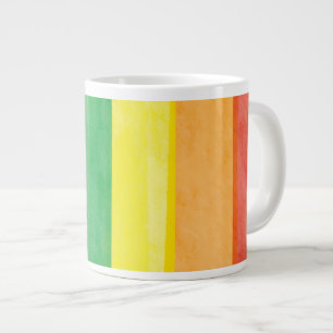 Grande Tasse Aquarelles Arc-en-ciel de la Fierté