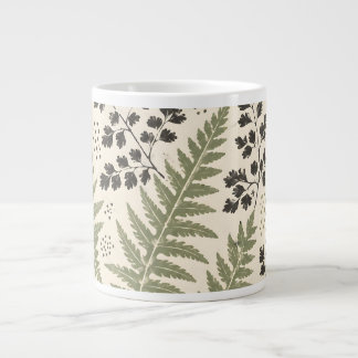 Grande Tasse Archive de fougères pressées Botaniques vintage